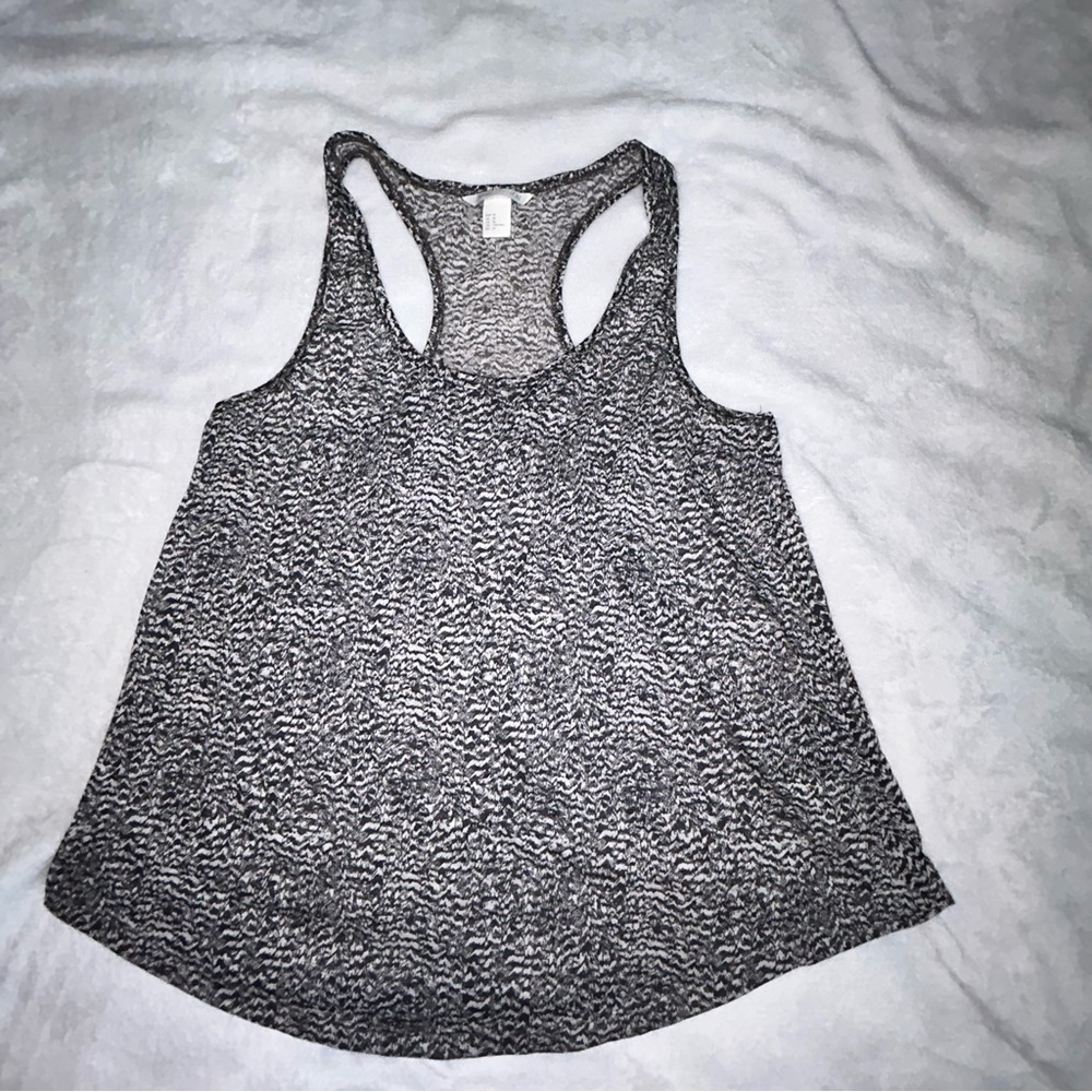 H&M Basic Women’s Print Racerback Athletic Top Size Medium
